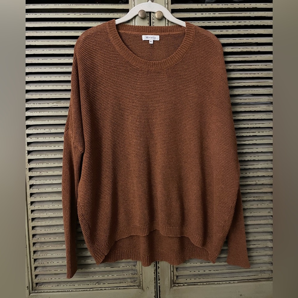 Miracle USA Loose Knit lightweight sweater - Picture 1 of 6